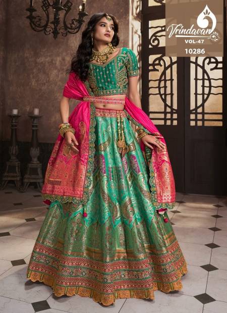 Stitched Designer Wedding Lehengacholi Manufacturer in surat at Rs 10500 in  Surat
