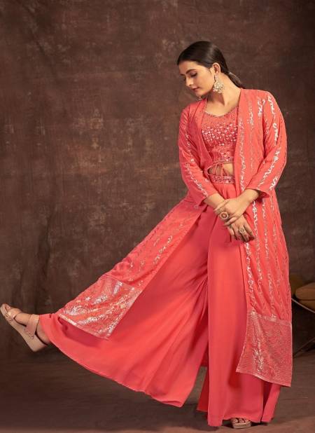 Teal Colour Blush Vol 4 By Arya Designs Plazzo Suits Catalog 66004