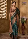 Teal Colour Evogue Vol 2 By Sethnic Organza Wedding Wear Saree Wholesale Price In Surat 37008