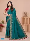 Teal Green Colour Aditya 09 By Aditya Vichitra Ocassion wear Designer Saree Wholesales In Delhi 1076