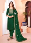 VT VT136 Designer Kurti With Bottom Dupatta Wholesale Clothing Distributors in India VT136 Green