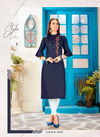 Blue Designer Handwork Velentino Latest Jam Silk Party Wear Casual Wear Stylish Kurtis 457