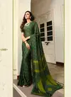 Green Vinay Rangoli Silk Designer Printed sarees With Banglory Silk Blouse Collections Festival Wear Saree 1002