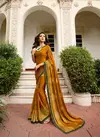 Yellow Vinay Rangoli Silk Designer Printed sarees With Banglory Silk Blouse Collections Party wear Saree  1009