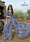 Violet Subhash Saree Gardenia vol 8 Designer Floral Print All Over Work Georgette Daily Wear and office Wear Saree 31749