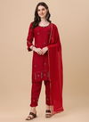 WL WL117 Designer Kurti With Bottom Dupatta Wholesale Clothing Distributors in India WL117 Maroon