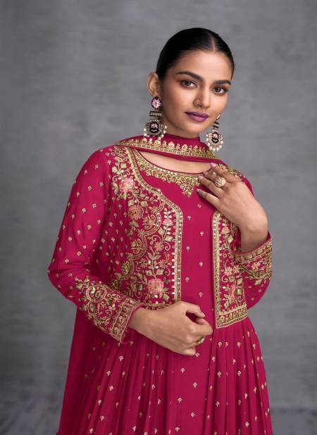 Buy Designer Palazzo Suit - Punjabi Style Pink Embroidered Suit – Empress  Clothing