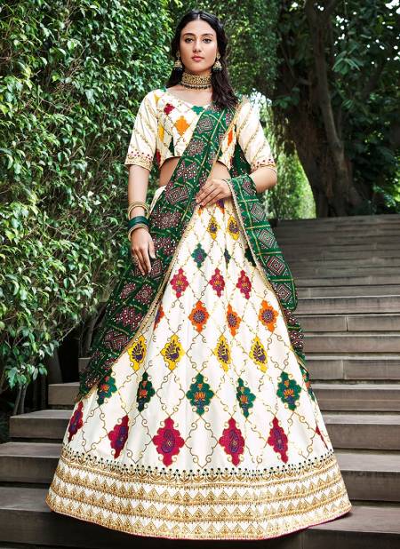 White And Green Colour Bridesmaid Vol 26 Ethnic Wear Wholesale Designer Lehenga Choli Catalog 2224