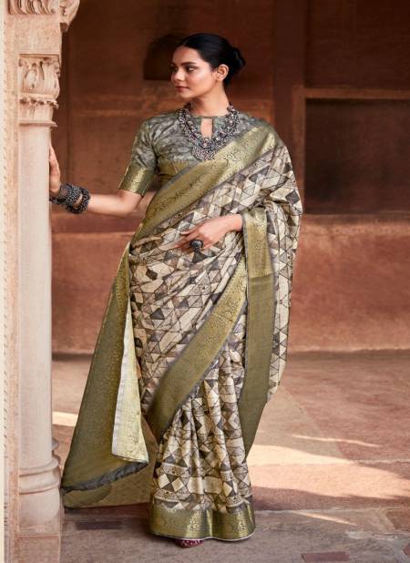 White And Multi Colour Anshika Silk By Rajpath Pure Handloom Designer Saree Catalog 240007