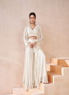 White Colour Ishum By Sayuri Georgette Designer Readymade Suits Wholesalers In Delhi 5521