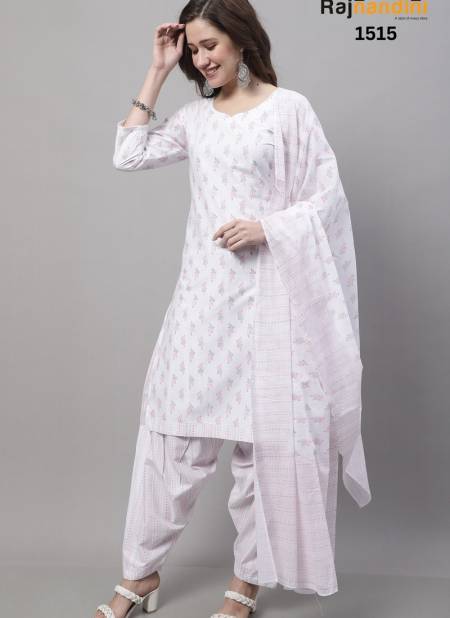 White Colour Mastani 1 By Rajnandini Readymade Salwar Suit Catalog 1515