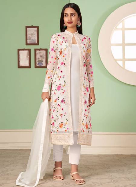 White Colour Murad Vol 10 By Alizeh 2052 A To 2052 D Designer Salwar Suits Catalog 2052 B