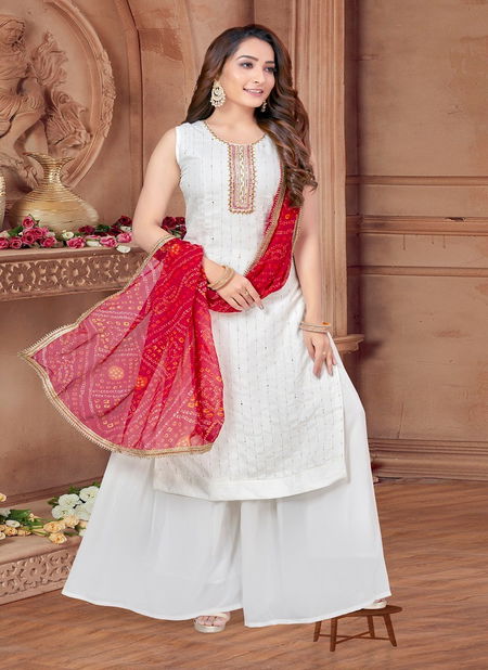 White Colour N F Churidar 047 By Nityam Fashion 870 To 875 Series Kurti With Bottom Exporters in India N F Z 870 Catalog