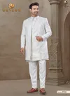 White Colour Outluk Wedding Collection Vol 37 Wedding Wear Mens Indo Western Manufacturers 3710