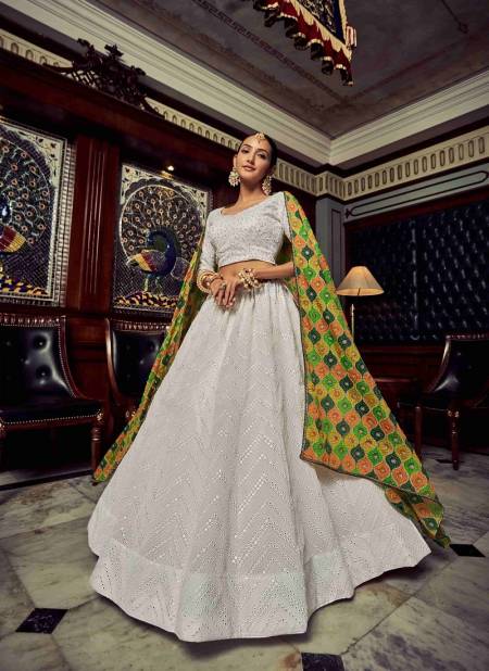 White Colour Poshak Vol 5 By Arya Designs Designer Lehenga Choli Catalog 52002