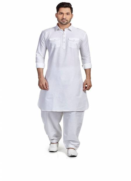 White Colour RFSP 0001 Kurta Pajama Catalog G2B4459