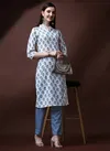 White Colour Raisin Magic Rayon Daily Wear Designer Kurti With Bottom Catalog OLSET0015