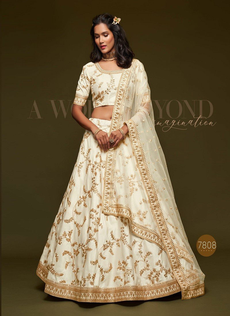 White Colour The Modern Vibes Vol 1 By Zeel Clothing Designer Lehenga Choli Exporters In India 7808