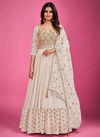 White Colour Zoya Vol 1 Wedding Wear Wholesale Gown Catalog 41001