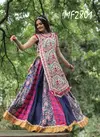 White Multi Colour MF Mesmora Atrangi Navaratri Special Kurti With Bottom Manufacturers MF2801