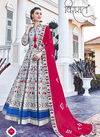 White Party Wear Virasat Vol MAYURI Deigner Killer Silk Digital Patola Print Exclusive Gown Collection With Free Matching POTLI Bag 1061