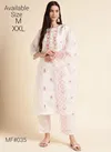 White Pink Colour Mesmora Occasion Wear Readymade Silk Suits Wholesale Market In Surat With Price MF035