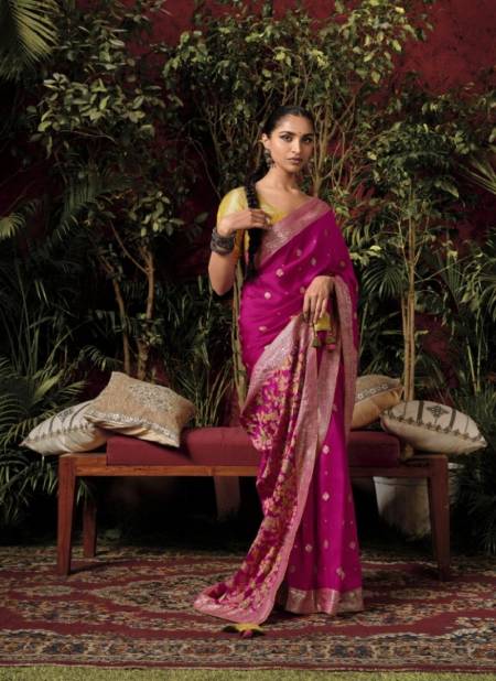 Wine Anokhi By Kimora 268 To 276 Series Saree Wholesale Clothing Suppliers in India SA 274