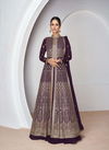 Wine Colour Aakruti By Aashirwad Georgette Readymade Suits Wholesale Price In Surat 9957