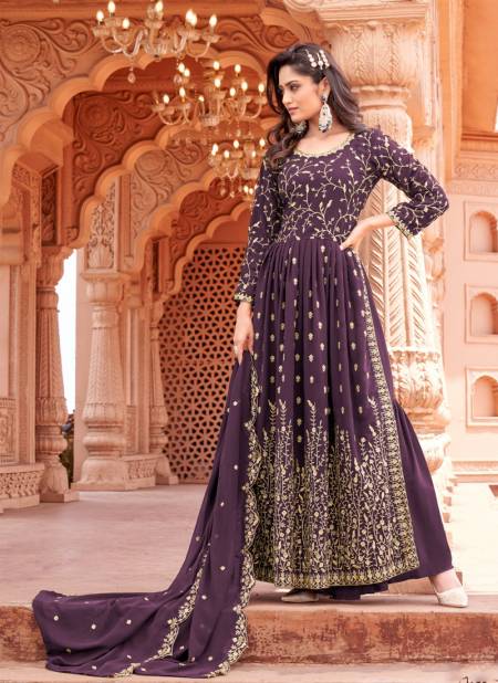 Wine Colour Aanaya By Dani Creations Wedding Salwar Suits Catalog 5802