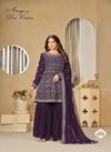 Wine Colour Aanaya Vol 182 By Twisha Designer Wear Sharara Suit Wholesale Shop In Surat 8202