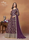Wine Colour Aanaya Vol 191 By Twisha Dola Jacquard Salwar Suit Surat Wholesale Market 9102