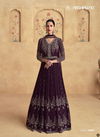 Wine Colour Alfaaz By Aashirwad Designer Fancy Readymade Suits Orders In India 10098