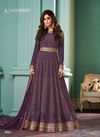 Wine Colour Alizza Pro By Aashirwad Georgette Readymade Gown With Dupatta Wholesale Online 9965