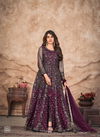 Wine Colour Anjubaa Vol 19 By Anjuba Designer Net Salwar Suit Wholesale Online 10192
