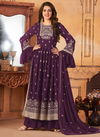 Wine Colour Anjubaa vol 9 Function Wear Wholesale Designer Salwar Suits Catalog 10093