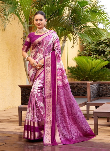 Wine Colour Dela By Sr Silk Daily Wear Wholesale Saree Suppliers In Mumbai 1009