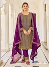 Wine Colour Eliza Wedding Salwar Suit Catalog 103