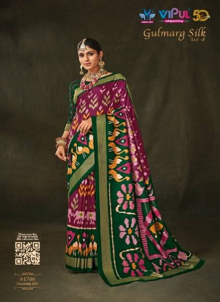 Gulmarg Silk Vol 4 By Vipul Printed Silk Saree wholesale Online Catalog