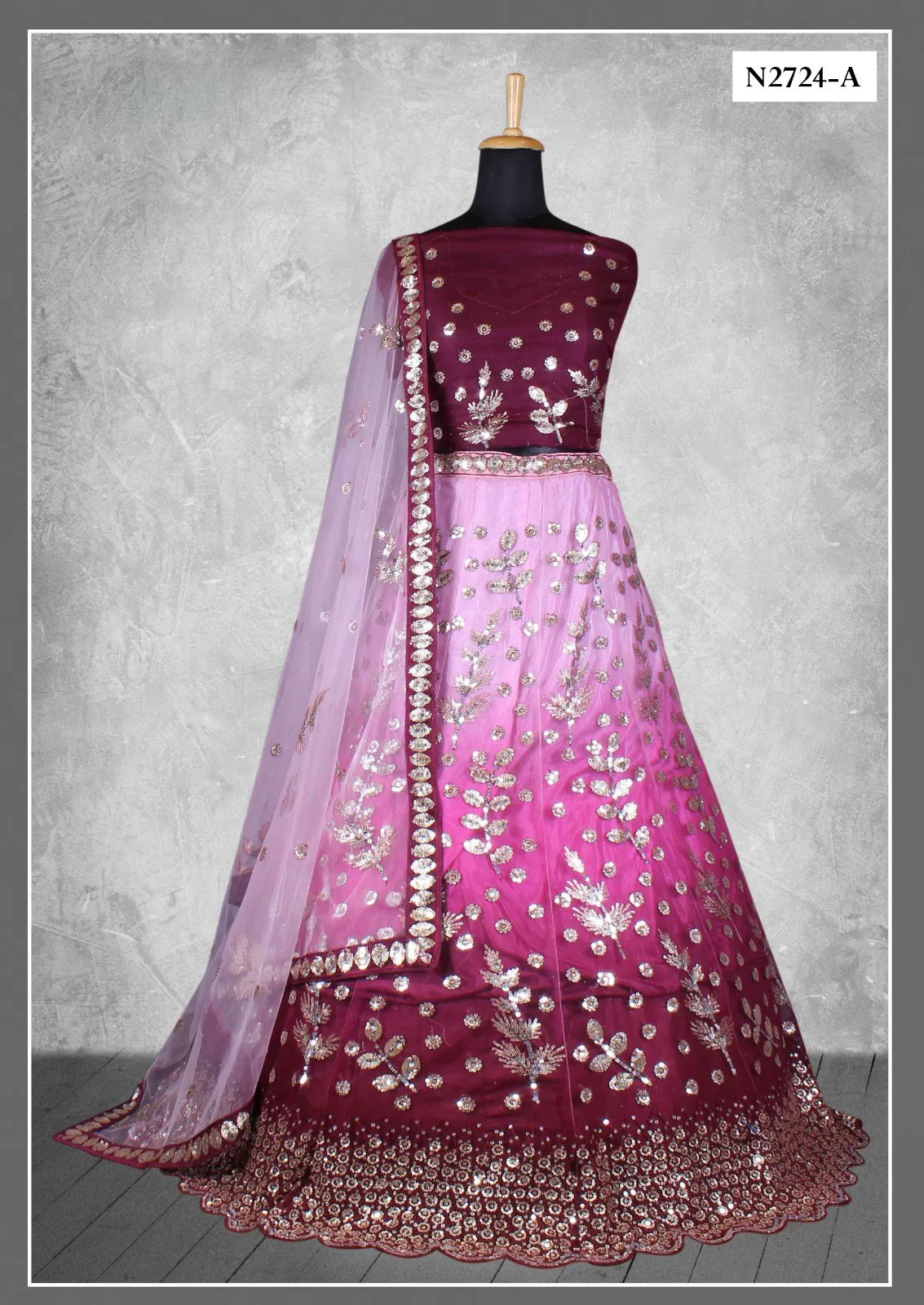 Wine Colour Ishani Vol 01 By Mahotsav Designer Lehenga Choli Wholesale Price In Surat N2724-A