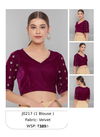 Wine Colour Janasya Ladies Blouse Catalog 217