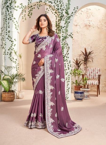 Wine Colour Kaanchii By Kamakshi Designers Fancy Wear Saree Exporters In India 2206