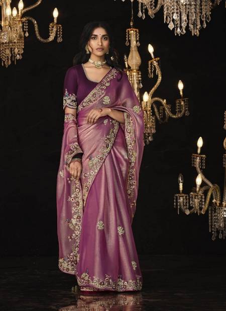 Wine Colour Kajal Vol 14 By Kimora Pure Fancy Fabric Designer Saree Wholesale In Delhi KS 5326