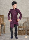 Wine Colour Kids Vol 5 Boys Wear Kurta Pajama And Indo Western Catalog K 621