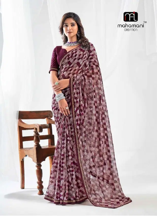 Kum Kum By Mahamani Creation Heavy Printed Sarees Wholesale Manufacturers