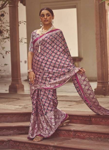 Wine Colour Mohar 301 A To 304 B Daily Wear Japan Satin Saree Suppliers In Surat 302 A