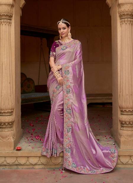 Wine Colour Mugda By Meeva Silk Organza Saree Exporters In India 1002