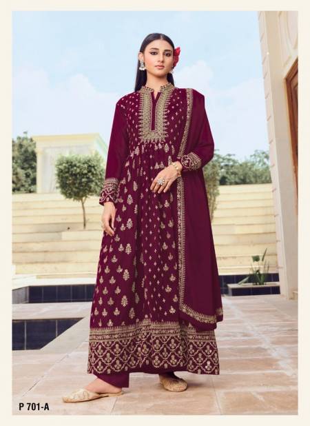 Wine Colour Nitya By LT Designer Salwar Suit Catalog 701 A