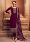 Wine Colour Nitya Vol 185 LT Wholesale Designer Salwar Suits Catalog 85005