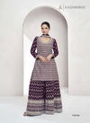 Wine Colour Saachi By Aashirwad Designer Chinon Silk Readymade Suits Wholesalers In Delhi 10046