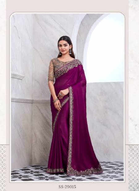 Wine Colour Silver Screen Vol 19 By Tfh Heavy Designer Party Wear Sarees Wholesale Suppliers In India 29015